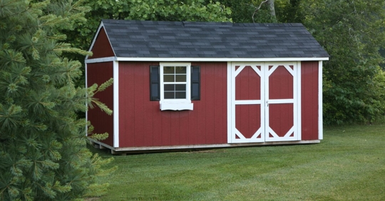 outdoor shed